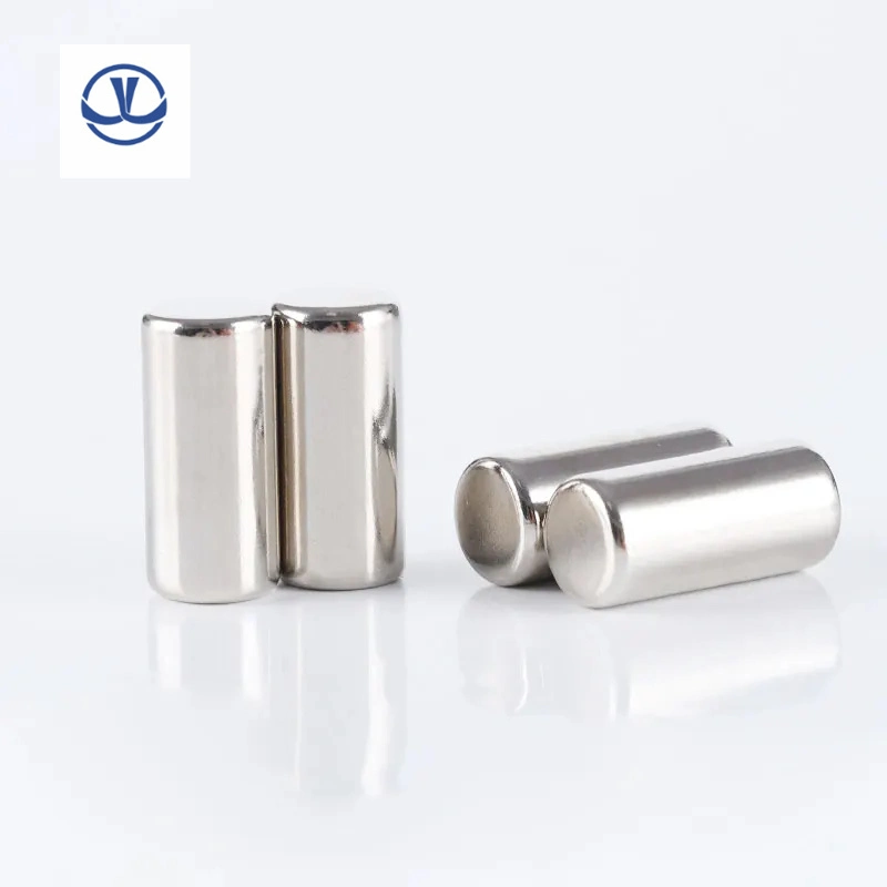 N52 Cylinder Magnetic Axial Diametrically Magnetized Round Cylinder Neodymium Magnet Materials