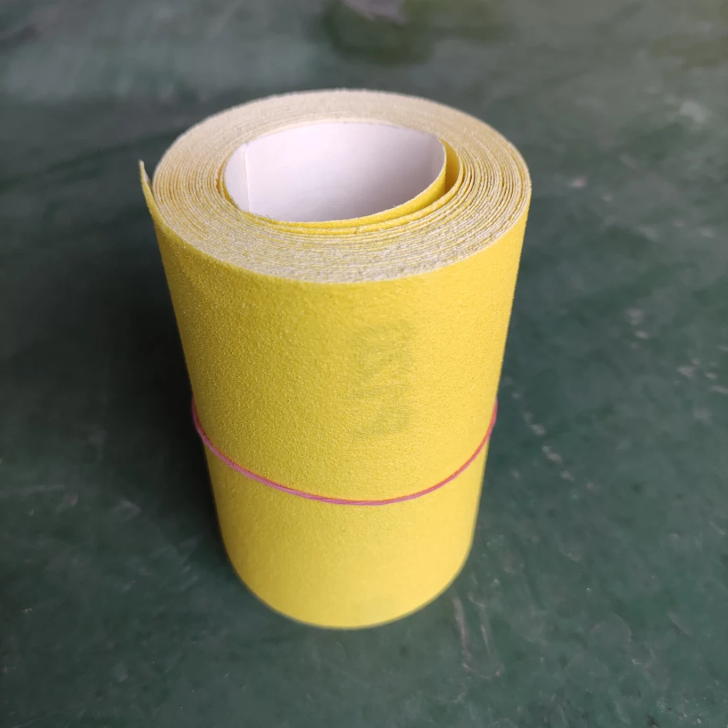 Colorful Sand Paper Roll White Paper Yellow Aluminum Oxide