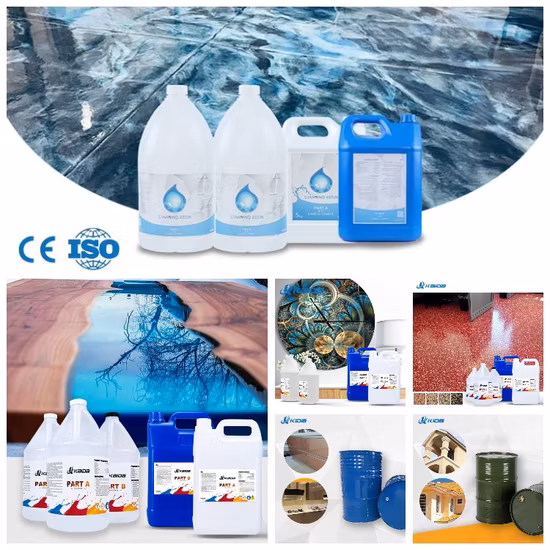 Venta al por mayor Adhesivo epoxi Ab Secado rápido Pegamento Ab Fundición 3D Dos partes Poliuretano transparente Cristalino Poliéster insaturado Acrílico Resina epoxi UV